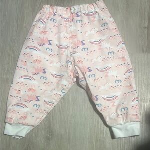 Unicorn Print Kids Pajamas - Pink small